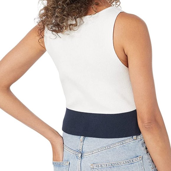 Tommy Jeans Crop Color Block Sweater Tank NWT - Picture 3 of 8